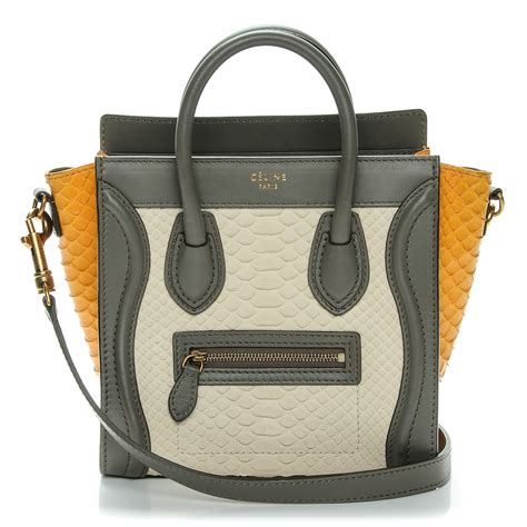 celine luggage python|python Celine bags for women.